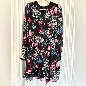 Black floral dress